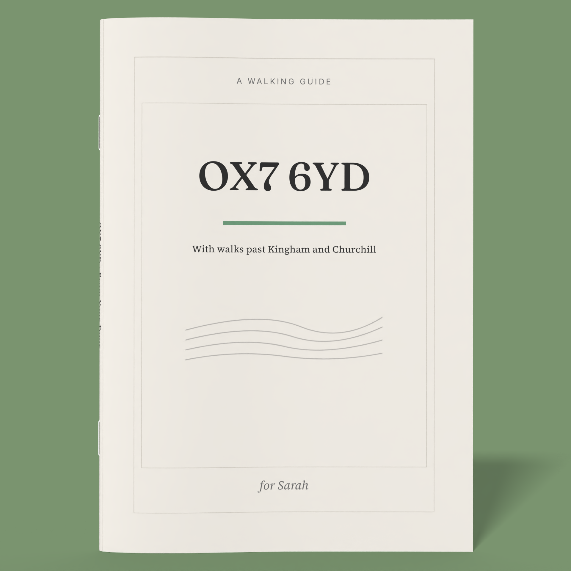 The personalised cover of a fromyourdoor walking book